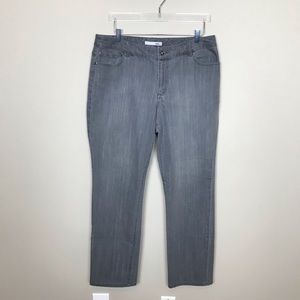 Chico’s Platinum Grey Jeans Size 3